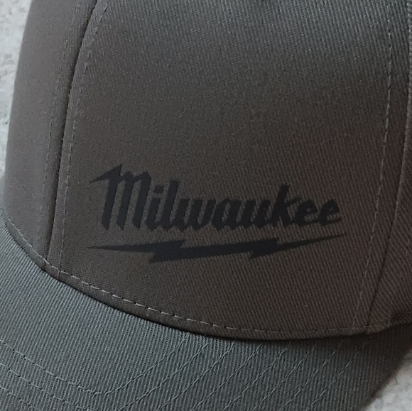 Milwaukee Tools Mens Large/XL Gray Fitted Hat Cap - Picture 6 of 13